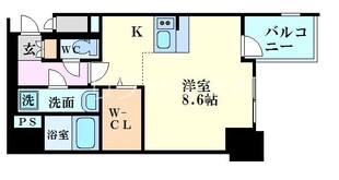 プレサンス上町台リベルテの物件間取画像